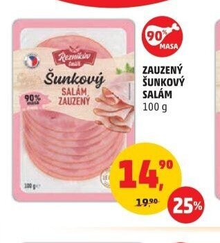ZAUZENÝ ŠUNKOVÝ SALÁM