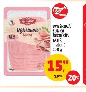 VÝBĚROVÁ ŠUNKA ŘEZNÍKŮV TALÍŘ