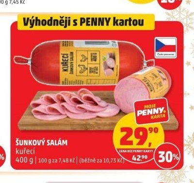 ŠUNKOVÝ SALÁM kuřecí
