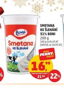 SMETANA KE ŠLEHÁNÍ 31% BONI