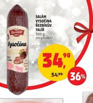 Salám Vysočina Řezníkův talíř