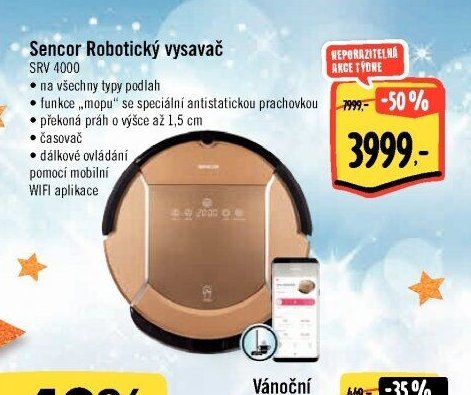 Sencor Robotický vysavač SRV 4000