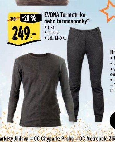 EVONA Termotriko nebo termospodky