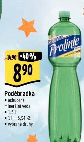 Ochucená voda Poděbradka