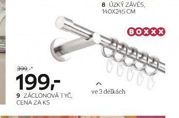 9 ZÁCLONOVÁ TYČ, CENA ZA KS