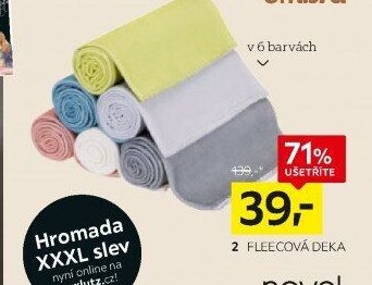 2 FLEECOVÁ DEKA