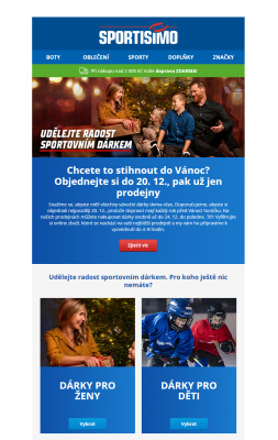 akční leták Sportisimo 18.12.2021-23.12.2021