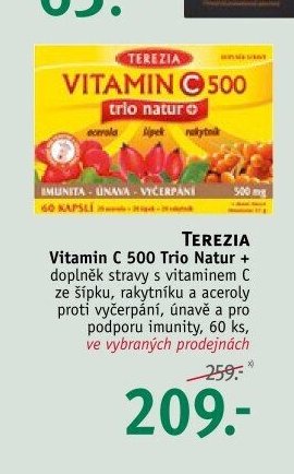Terezia Vitamin C 500 Trio Natur