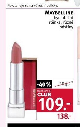 Maybelline hydratační rtěnka