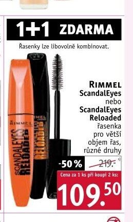 RIMMEL ScandalEyes nebo ScandalEyes Reloaded řasenka