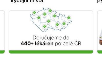 Doručujeme do 440+ lékáren po celé ČR