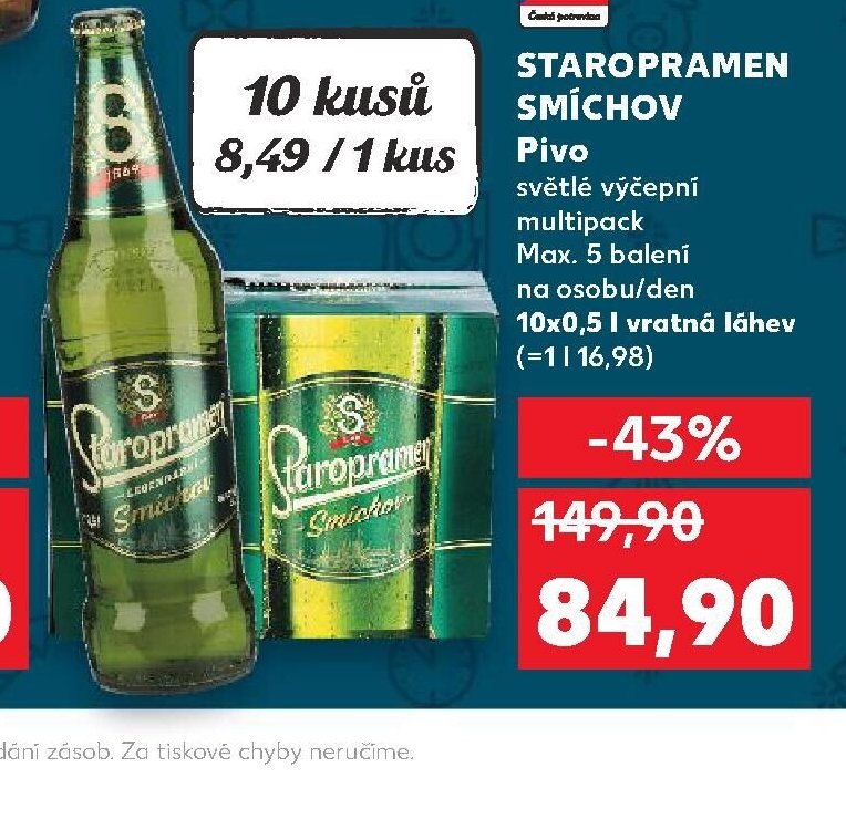Staropramen Smíchov Pivo