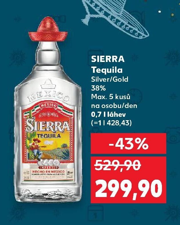 SIERRA Tequila Silver/Gold