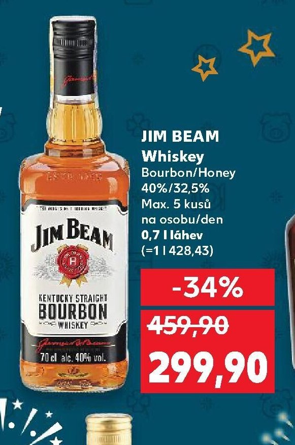JIM BEAM Whiskey Bourbon/Honey