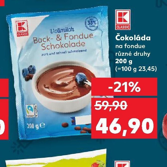 Čokoláda na fondue