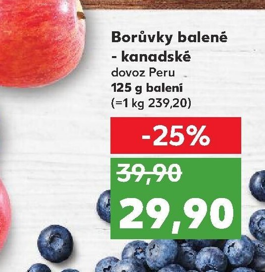 Borůvky balené - kanadské
