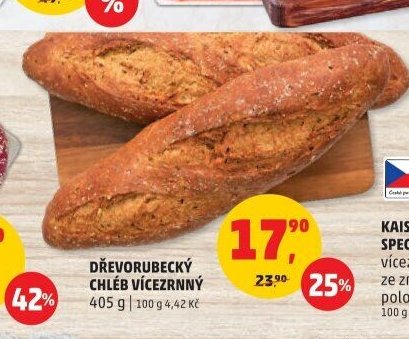 Dřevorubecký chléb vícezrnný 405 g