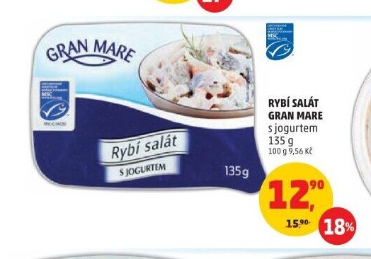 Rybí salát Gran Mare s jogurtem 135 g