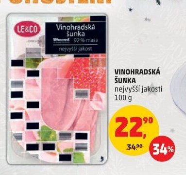 Vinohradská šunka nejvyšší jakosti