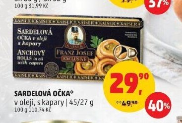 SARDELOVÁ OČKA v oleji, s kapary