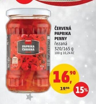 ČERVENÁ PAPRIKA PENNY řezaná