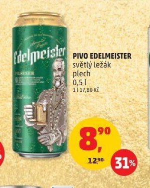 PIVO EDELMEISTER světlý ležák