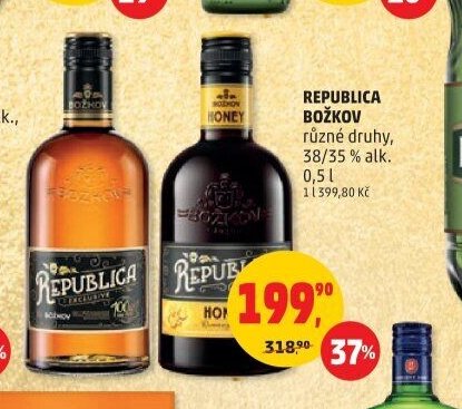 Republica Božkov různé druhy