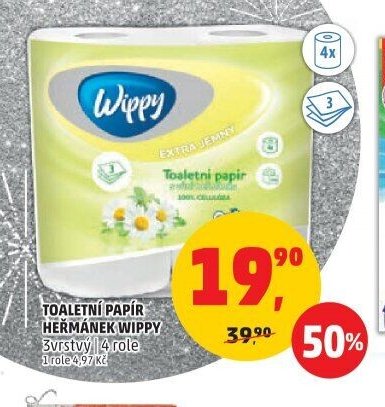 Toaletní papír Heřmánek Wippy