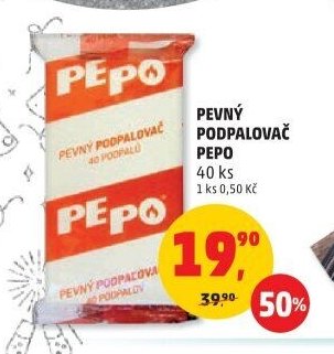Pevný podpalovač Pepo