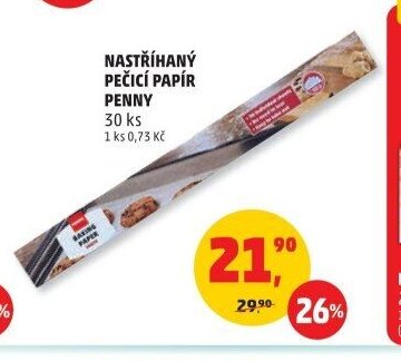Nastříhaný pečící papír Penny