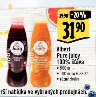 Albert Pure juicy 100% šťáva 500 ml