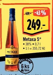 Brandy 5* Metaxa