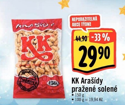 Pražené arašídy KK