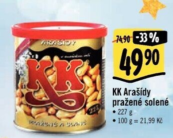 Pražené arašídy KK
