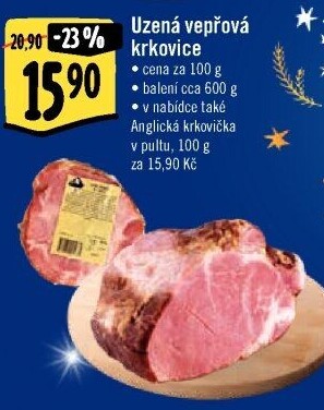 Vepřová krkovice uzená Kostelecké uzeniny