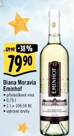 Víno Eminhof Diana Moravia - přívlastkové