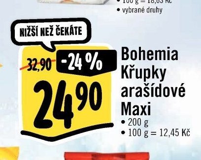 Bohemia Křupky arašídové Maxi
