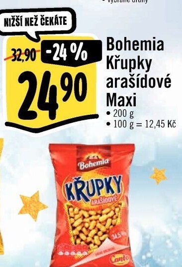 Křupky arašídové Bohemia