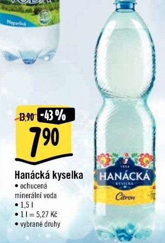 Ochucená voda Hanáckákyselka