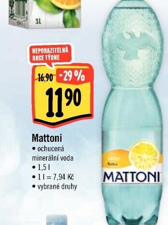 Ochucená voda Mattoni