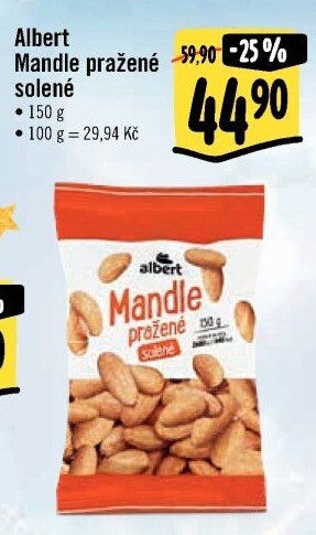 Pražené mandle Albert