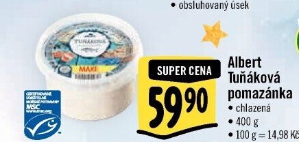 Tuňáková pomazánka Albert