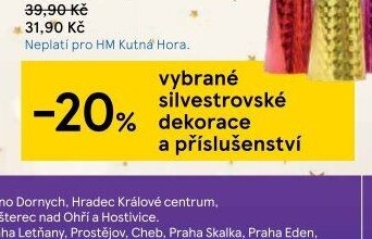 Silvestrovské dekorace a příslušenství