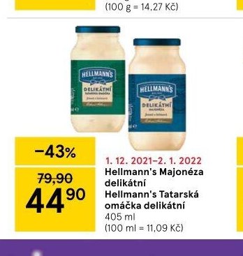 Hellmann's Majonéza delikátní / Tatarská omáčka