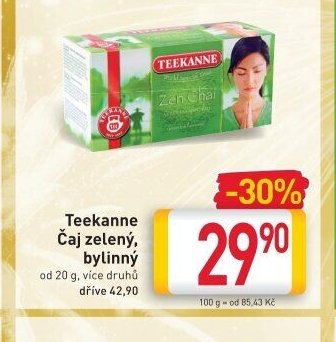 Teekanne Čaj zelený, bylinný