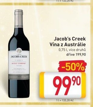 Jacob's Creek Vína z Austrálie