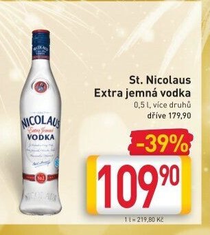 St. Nicolaus Extra jemná vodka