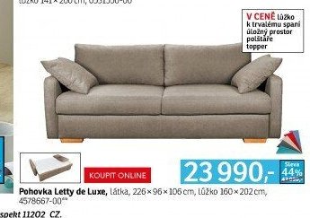 Pohovka Letty de Luxe - ASKO akcniletaky.com