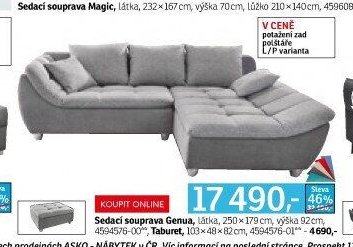 Sedací souprava Genua - ASKO akcniletaky.com
