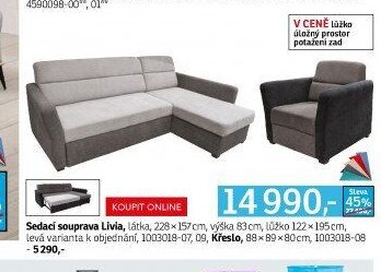 Sedací souprava Livia - ASKO akcniletaky.com